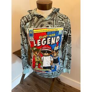 Bailey Apparel Giant Size Legend Long Sleeve Shirt with Hood Size Large